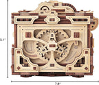 Wood Trick Enigma Chest Lock Puzzle Box Wooden 3D Puzzles for Adults to Build - Engineering DIY Project Mechanical Model Kits for Adults Wooden Models