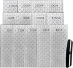 Diamond Sharpening Stone for 13 Pcs Diamond Plate Honing Stone for Kitchen Sharpening Dull Knives Grindstone