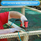 60'' x 150' Green Chicken Wire Fencing, 1 inch Chicken Wire and 20 Gauge Poultry Netting, Garden Mesh Fence Roll for Floral Arrangements/Crafts/Farm/Livestock/Pet Protection