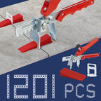 Tile Leveling System with Tile Plier, 1000-Piece Tile Spacers Clips and 200-Piece Reusable Wedges, Tile Leveler Tool Set for Ceramic Tile and Stone Installation (1/16 Inch Tile Spacers)