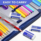 72 Pack White Eraser for Pencil, Bulk Art Erasers for Drawing Sketching, Pencil Erasers Rubber for Kids Prize, School Classroom Students, Office Supplies