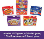 PlayMonster Five Crowns 4 Pack Bundle Card Games for Kids