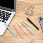Ddaowanx Colorful Gel Pens, 0.5mm Fine Point Retractable, Cute Pens with Colored Writing and Sketching, Nursing School Essentials,School Supplies, Gifts for Nurse (12Pcs-Aesthetic Colors)