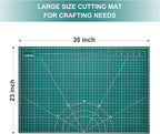 Prime Vinyl Cutting Mat, 23" x 35" Large Self Healing Sewing Mat, 5-Ply Heavy Cut Board, Rotary Cutting Mat for Crafts, Sewing Supplies and Quilting Tools