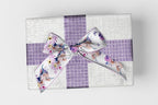 2.5'' x 10 Yards Spring Wired Ribbons for Crafts Wreath Bows Wrapping Natural Buffalo Plaid Ribbon Rustic Purple Ribbon for Birthday Party Home Decoration