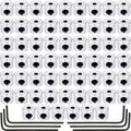 Leinuosen 60 Pieces Pin Keepers Locking Clasp Pin Backs Replacement with Wrench (Silver Color, 6 x 5 mm)
