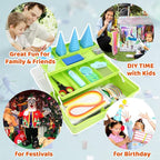 JoyPlus Quilling Kits for Beginners with Manual, 24 Tools & Supplies with Durable Storage Box, Updated Paper Crimper Tool, Premium Husking Board & Electronic Pen Green