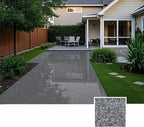 Epoxy Colored Sand Floor Paint, Epoxy Floor Paint High Gloss Marble Effect Coating for Indoor and Outdoor, Wear-resistant and non-slip Self-leveling Coating Gray 105OZ(3KG)