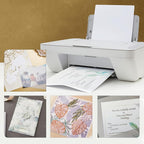 Translucent Vellum Sheets - 100 Sheets, 12 x 12 in, White - 93gsm/63lb Tracing Paper for Drawing & Invitation Paper - Transparent Craft Overlays