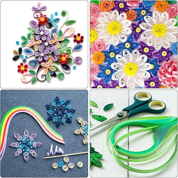 PATIKIL Quilling Strips Paper 600pcs 1.5mm 39cm Origami Paper Quilling Kits for Art DIY Hand Craft Christmas, Gold Yellow