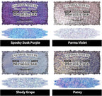 CSY art gallery Pearlescent Liquid Acrylic Ink Set Bottle -Shimmering Purple Permanent Calligraphy Inks-High Gloss,Metallic Paint for Crafts, Resin Art, DIY, Furniture, Wood (Lavender Manor Set)
