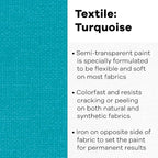 Textile Color Paint Turquoise