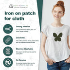 Iron on Patches for Clothes, 8 Pieces Patches for Cloth, 100% Cotton Fabric Patches for Clothing, Bag, Hat Repair, Clothing Repair Decorating Kit 3.7" by 4.9" (9.5 cm x 12.5 cm, Green)