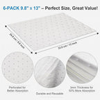 AAwipes Oil Absorbent Pads Garage Accessories Oil Spill Control Oil Absorbing Sheets for Garage, Car, Truck, Motorcycle White 100 Pack 9.8" X 13" OW1013-100
