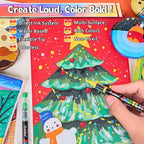 Overseas Acrylic Paint Markers 60 Colors, Brush Tip Paint Pens with Automatic Ink Control System, Quick Drying Liquid Ink Acrylic Marker for Rock, Wood, Canvas, Glass, Fabric, Metal, Plastic, Rubber