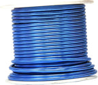 Mandala Crafts 12 Gauge Anodized Aluminum Craft Wire for Jewelry Making - 276 FT Colored Flexible Silver Copper True Blue Pink Ice Blue Green Wire - Bendable for Bonsai Armature Crafting Sculpting