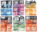 120Pcs Silhouette Window PET Sticker Set, Transparent Nature Stickers for Scrapbooking, Journaling, Planner, DIY Crafts