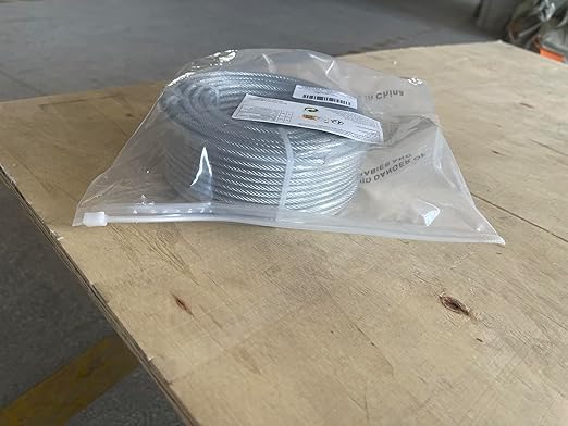 3/16" Wire Rope, 200Ft PVC Coated Steel Cable 7×7 Strand Core, Ideal Cable Railing System for Stair Handrail Balusters Porch Fence Deck, String Light Hanging, Clothesline, Curtains, Shade Sail