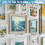 9"x12" Watercolor Sketchbook, 32 Sheets Watercolor Notebook, 140 lb / 300 GSM Watercolor Paper Sketchbook, Pack of 1, Cold Press, Watercolor Paper Pad, Water Color Paper for Artists & Professionals.
