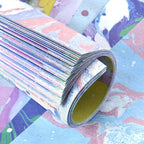 Origami Paper Kit 50 Sheets 6 Inch Square Double Sided Color 10 Vivid Japanese Washi Colors for Hand Crafts Origami Paper Arts Creativity.Watercolor Texture