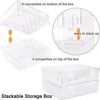 New brothread Tall and Clear Storage Box/Organizer for Holding 30 Spools Home Embroidery & Cotton Thread Spool Compatible with Tall Thread Spool from Isacord/Floriani/Madeira/Glide/RA/ConnectingThread