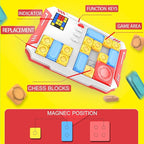 Super Slide Puzzle: Over 500 High-Level IQ Challenges, Exciting Educational Brain Teaser for Kids & Teens, Quality-Made, Great Travel & Gift Option (Navy/Yellow/Red/Blue)