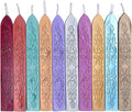 Sealing Wax Sticks, Yoption 10 Pcs Multi-Color Wax Seal Sticks with Wicks for Wedding Invitation Gift Envelopes Christmas Card