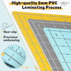 Premium Self Healing Cutting Mat 18'' x 12'', A3 Non-slip Sewing Mat for Quilting, 5-Ply Rotary Cutting Board Double-Sided for Crafts Cutting Fabric Scrapbooking Modeling Projects, Anthracite Gray