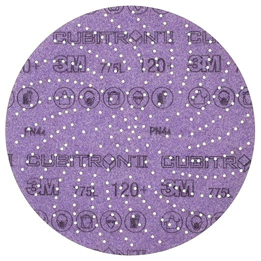 3M Xtract Cubitron II Hookit Clean Sanding Film Disc 775L, 320+, 3 in, Pack of 50 Hook and Loop Sanding Discs for Paint Preparation and Removal, General Sanding, Refining, Blending, and Featheredge