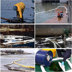XIFENG Oil Absorbent Socks Oil Boom Soak up Oil Diesel Fuel Hydrocarbon Based Fluids, 6 Gallon (27L) Absorbency Per Sock, 5" Diameter 9.8' Length (12.7cm*3m) Clean Oil Spills(Size:Pack of 1)