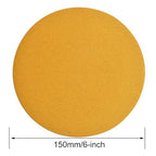 6-Inch No-Hole Hook and Loop Sanding Discs 180-Grit, Random Orbital Sandpaper for Automotive and Woodworking, 100-Pack