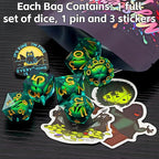 Coyeekn Mystery Dice Set - DND Dice Set - Polyhedral Dice, Dice Goblin, RPG Dice Set, Suitable for Role Playing, Table Games