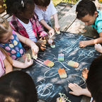 48 Pcs Ice Cream Sidewalk Chalk Set Multicolor Party Favors Bulk Washable Safe Outdoor Chalk for Kids Adults Fun Summer Playground Outdoor Activities Painting on Chalkboard Blackboard