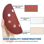 5 Inch 8 Hole Sanding Discs, 150 PCS 150 Grit Hook and Loop Sandpaper, Round Aluminum Oxide Sand Paper Discs for Random Orbital Sander