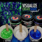 Eye Candy Pigments Premium Green Mica Powder - Sibafu Green (50gr) - for Epoxy, Resin, Soap, Paint, Woodworking, Acrylic Pouring, Bath Bombs, Fishing Lures - DIY Arts and Crafts Additive