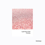 Hemway Polyurethane & Epoxy Resin Glitter 100g / 3.5oz Metallic Crystal Flake Additive for Flooring Jewelry Tumblers Glass Pigment - Chunky (1/40" 0.025" 0.6mm) - Light Rose Gold