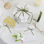 HUIHUANG 1/8 inch Moss Green Ribbon Solid Color Thin Satin Ribbon 100 Yards Double Faced Thin Crafts Ribbon for Hanging Gift Tags Invitation Card DIY Crafts Gift Wrapping Bows Bouquet Decoration