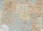 24x36 United States, USA Contemporary Premier Wall Map Poster (24x36 LAMINATED)