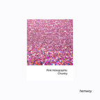 Hemway Polyurethane & Epoxy Resin Glitter 100g / 3.5oz Metallic Crystal Flake Additive for Flooring Jewelry Tumblers Glass Pigment - Chunky (1/40" 0.025" 0.6mm) - Rose Pink Holographic