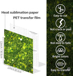 Glitter Sublimation Transfer Sheets for Heat Press Machine,Green P Gold Sublimation Paper for Tumblers Blanks Tshirts,12 Sheets 12x12inch