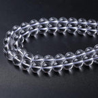 AAAAA Natural Clear White Crystal Quartz Beads Round Loose Spacer Beads for Jewelry Making DIY Bracelets Crystal Energy Healing Power Stone 45pcs 8mm 15 Inch