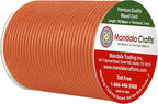 Mandala Crafts 2mm 109 Yards Salmon Cotton Waxed Cord for Jewelry Making Bracelet Cord Waxed String - Beading String Thread Jewelry Cords for Necklaces String