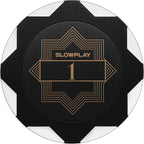 SLOWPLAY Nash Clay Poker Chips, 14 Grams Heavyweight Clay Composite, 40mm Large Chips in Bulk, Pack of 50 with Denomination of 1