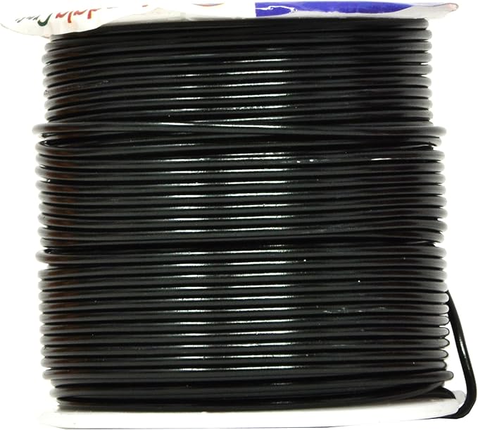 Mandala Crafts 16 Gauge Anodized Aluminum Craft Wire for Jewelry Making – 390 FT Colored Flexible Silver Copper Black Pink Ice Blue Red Wire - Bendable for Bonsai Armature Crafting Sculpting