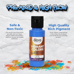 Acrylic Pouring Paint Set - 30 Basic, Neon, Metallic, and Pastel Colors - Easy To Use & Ready To Pour Acrylic Paint for Canvas, Paper, Wood, and More - 2 Ounce Bottles