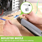WORKPRO Heat Gun, 400W Mini Hot Air Gun with Reflector Nozzle, 2 Temp Settings 482℉(250℃)/842℉(450℃) and 5.9ft Long Cable Overload Protection for Craft Embossing, Shrink Wrapping PVC, Drying Paint