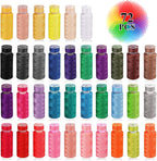 Auvitaya 72pcs Bobbins Sewing Thread Kits, 36 Colors 400 Yards per Spool Polyester Threads with Needles & Threader, Prewound Bobbin Set for Hand and Machine Sewing, DIY and Home