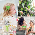 1 Inch Green Satin Ribbons for Crafts, 6 Rolls Single-Faced Green Assorted Ribbons for Gift Wrapping Flower Bouquet Wedding Invitations Bridal Shower Hair Bows Garland Party Decor