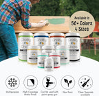 Chalky Chicks All-in-One Chalk Paint for Furniture or Cabinet - 8 Fl Oz - Matte Finish Cuppa Latte Tan for Metal, Wood Furniture Paint - No Sanding All-in-One for Home Decor & Crafts, USA Made