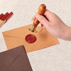 Glue Gun Sealing Wax Sticks for Wax Seal Stamp - Metallic Champagne Gold, Great for Wedding Invitations, Cards Envelopes, Snail Mails, Wine Packages, Christmas Gift Ideas, Pack of 10